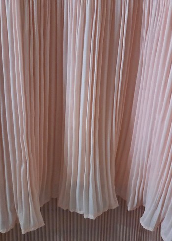 Piliseli Uzun Kollu Pembe Tunik - Görsel 3