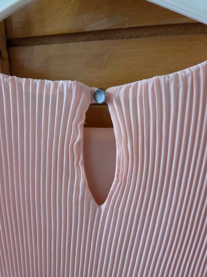 Piliseli Uzun Kollu Pembe Tunik - Görsel 5