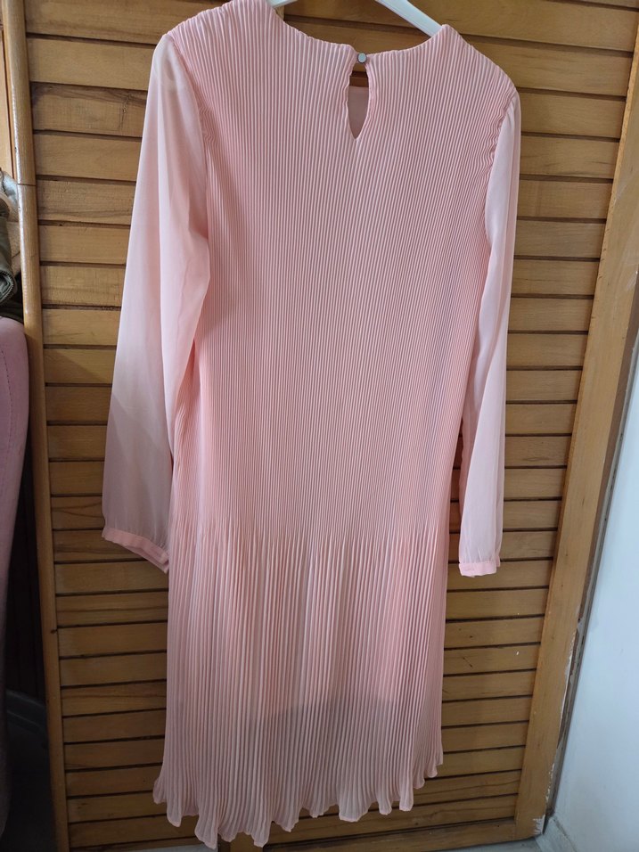 Piliseli Uzun Kollu Pembe Tunik - Görsel 2