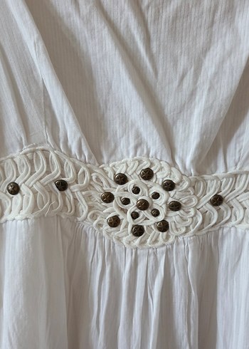 Pamuklu Bohem Uzun Elbise - Görsel 2