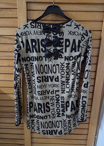 Uzun Kollu Kadın Kısa Tunik - Görsel 3