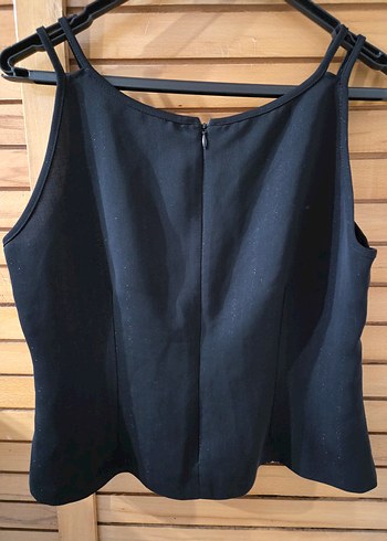 Dantel Detaylı Siyah Kadın Atlet - Görsel 2