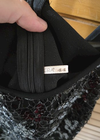 Dantel Detaylı Siyah Kadın Atlet - Görsel 3