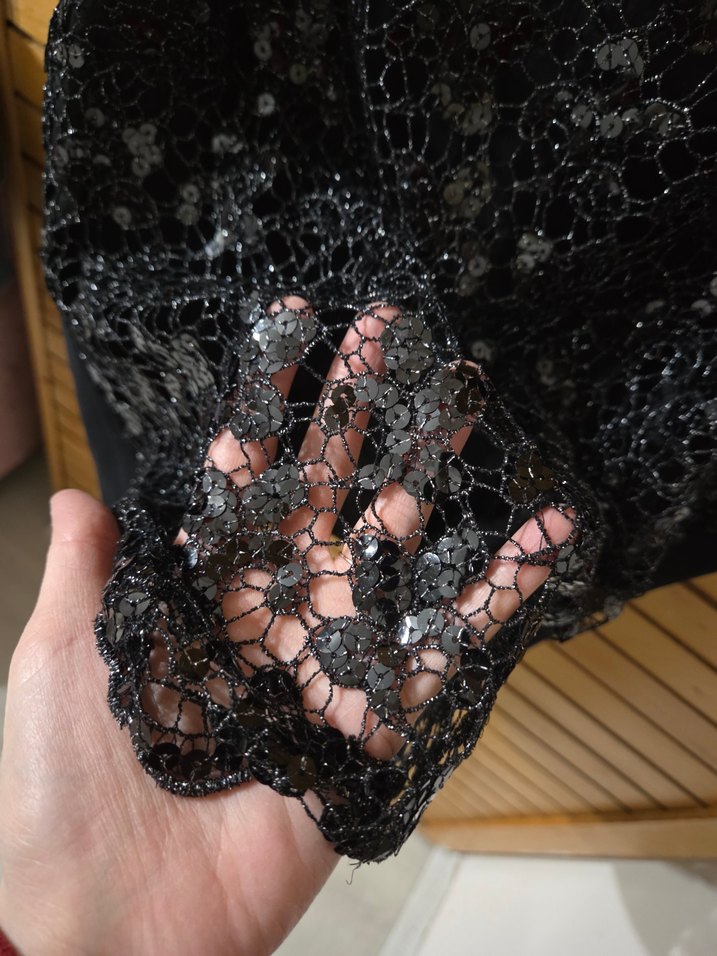 Dantel Detaylı Siyah Kadın Atlet - Görsel 4