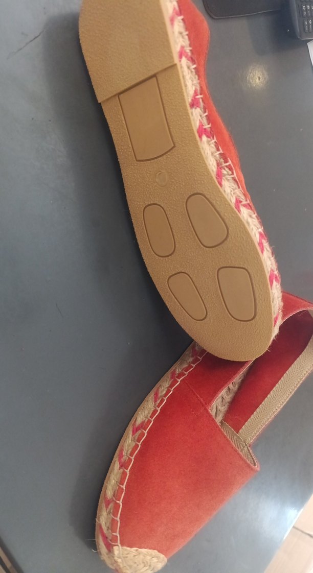 Kırmızı hakiki Süet Dolgu Topuklu Kadın Espadril - Görsel 2