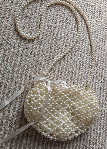 Kalpli inci boncuk çanta - Görsel 3