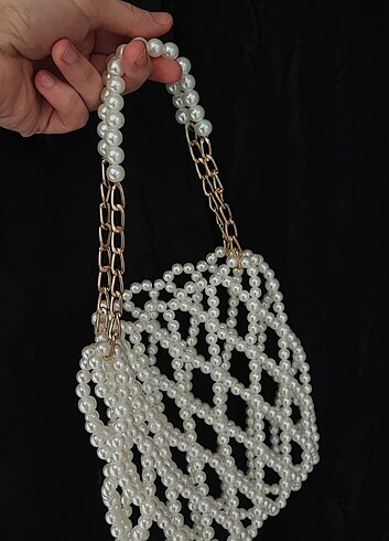 İnci boncuk çanta - Görsel 4