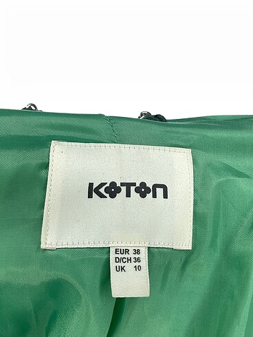 38 Beden yeşil Renk Koton Kaban %70 İndirimli.