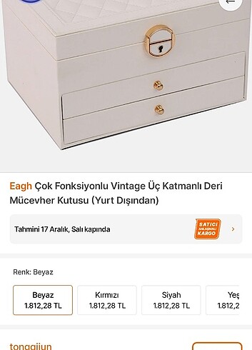  Beden Deri takı kutusu