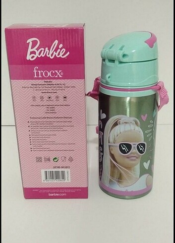 Barbie frocx çelik matara 