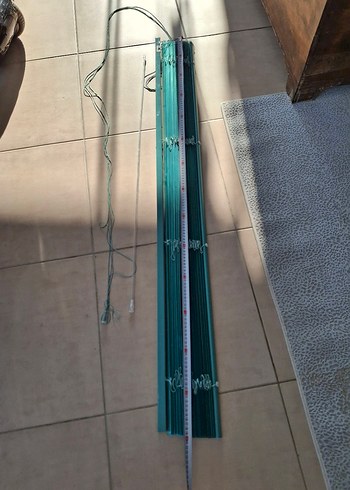 Çizgili Turkuaz Jaluzi Perde - Görsel 4