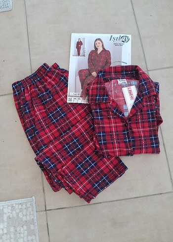 Bordo Desenli Kadın Pijama Takımı - Görsel 2