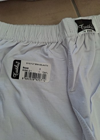 Beyaz Erkek Fit Kesim Boxer - Görsel 2