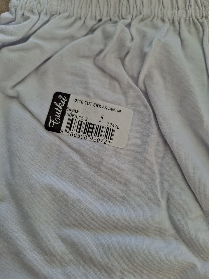 Beyaz Erkek Atletik Fit Boxer - Görsel 3