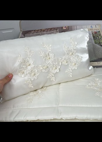 fransız güpürlü çift kişilik yatak örtüsü - Görsel 3