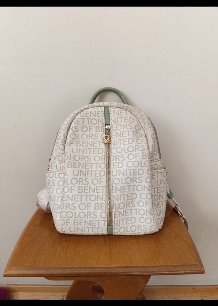 Orjinal Benetton marka sırt çantası - Görsel 5