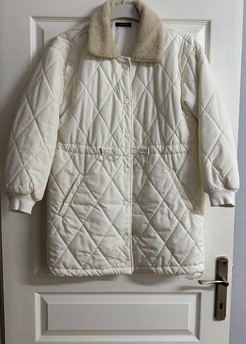 Trendyol Beyaz Şişme Mont - Görsel 3