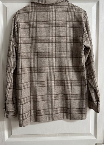 Düğmeli Ekose Desenli Kadın Gömlek - Görsel 4