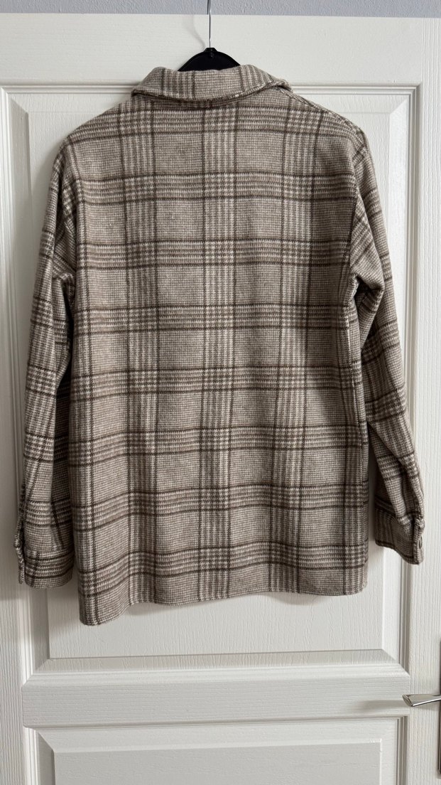 Düğmeli Ekose Desenli Kadın Gömlek - Görsel 4