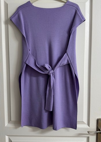 Mor V YakaTriko Süveter - Görsel 2