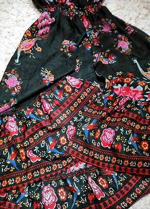 Zara Etnik desenli uzun elbise Bangkok'tan