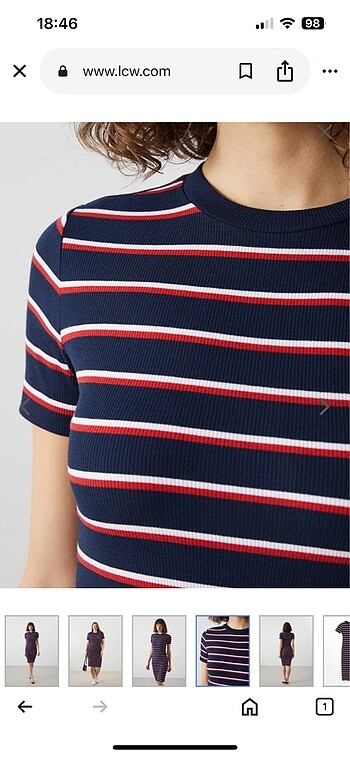 kısa kollu elbise - Görsel 4