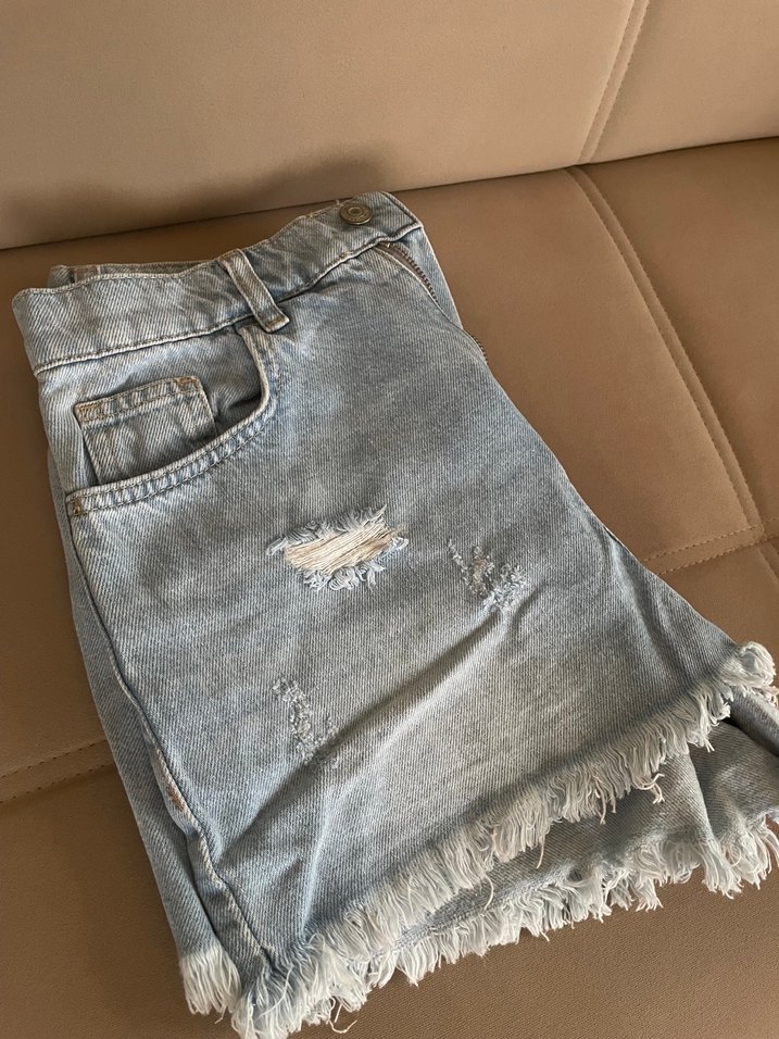 Mini Denim Şort - Görsel 4