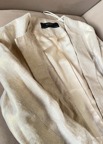 Zara Keten Blazer Ceket - Görsel 2
