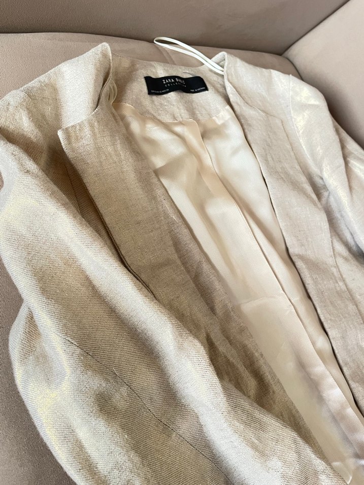 Zara Keten Blazer Ceket - Görsel 2