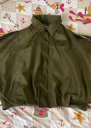 Düğmeli Haki Hamile Midi Ceket - Görsel 4