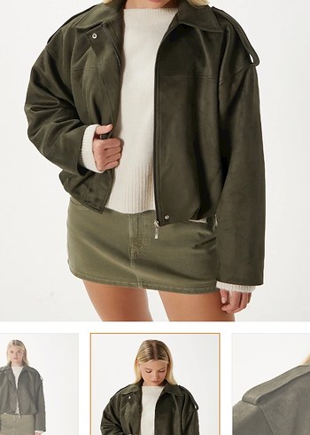 Düğmeli Haki Hamile Midi Ceket - Görsel 2