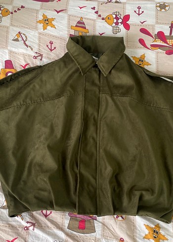 Düğmeli Haki Hamile Midi Ceket - Görsel 3