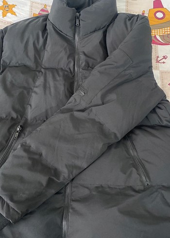 Kadın Siyah Fermuarlı Kısa Kışlık Mont - Görsel 2