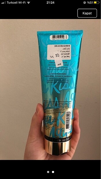 Victoria s Secret Victoria s secret aqua kiss vücut losyonu