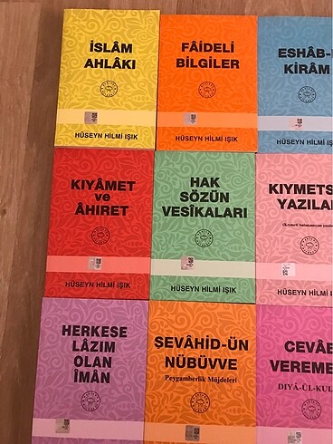  Beden Renk İslam ahlakı namaz kitabı faideli bilgiler kitap seti hüseyn hil