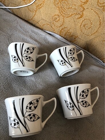 Beden beyaz Renk Çay nescafe fincanı 4 adet