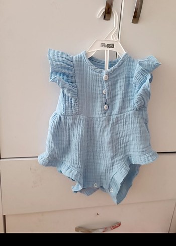 Trendyol & Milla Müslin Bebek Kız Tulum - Açık Mavi