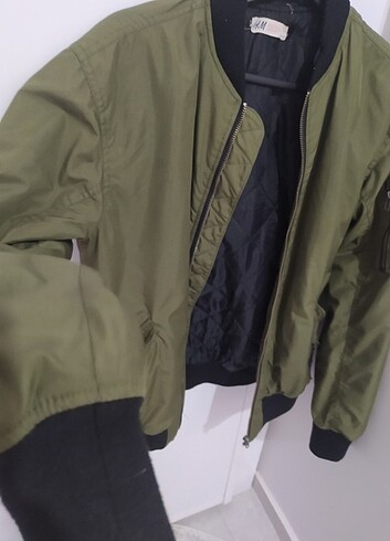 H&M Hem matka ürün mevsimlik haki mont