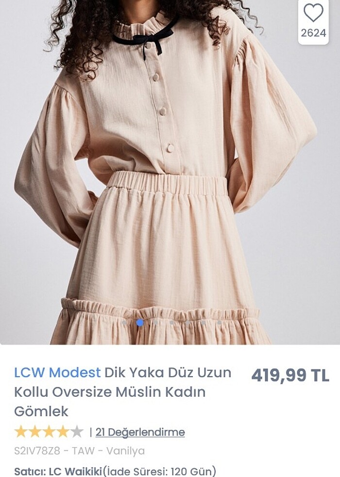 Lc waikiki kuaybe gider müslin gömlek  - Görsel 2