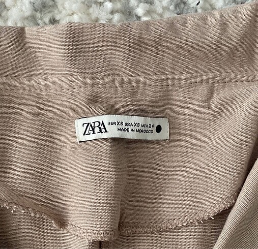 xs Beden camel Renk Zara keten elbise