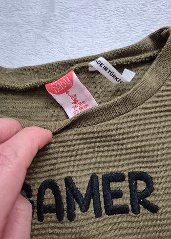 haki Erkek Çocuk Örgü Sweatshirt - Görsel 3