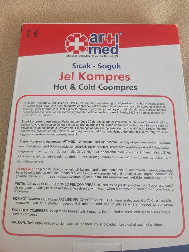 Sıcak-Soğuk Jel Kompres 27x35 cm Özel Kılıflı - Görsel 2