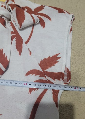 Palmiye Desenli Bluz - Görsel 6