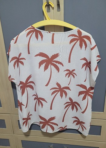 Palmiye Desenli Bluz - Görsel 3