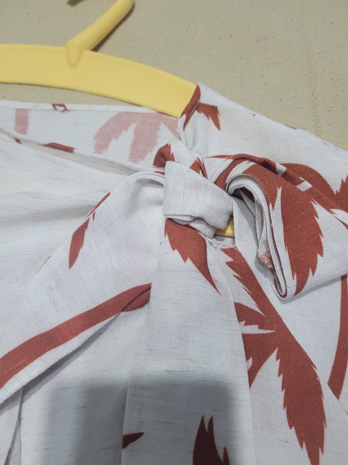 Palmiye Desenli Bluz - Görsel 5