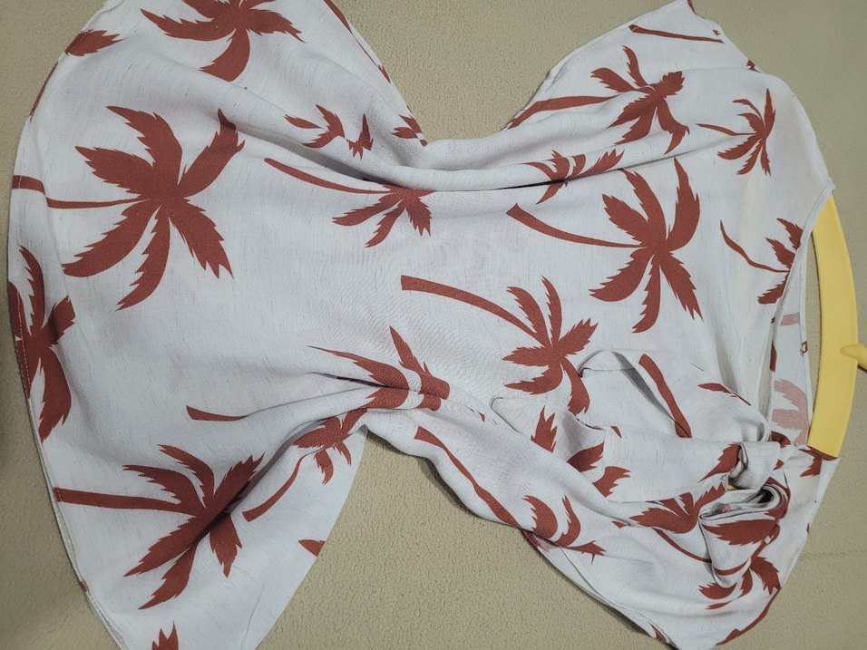 Palmiye Desenli Bluz - Görsel 4