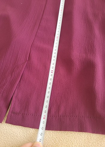 Mor Drapeli Midi Maternity Ceket - Görsel 6