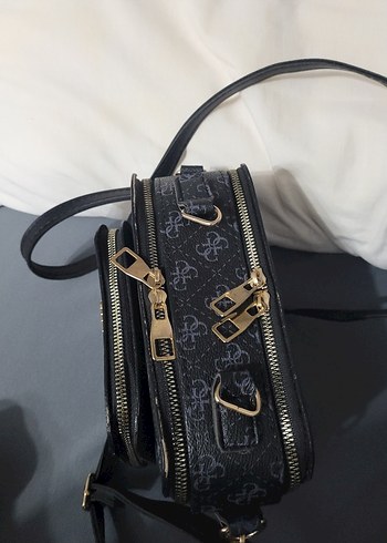 Siyah Desenli Kadın Çapraz Çanta - Görsel 7