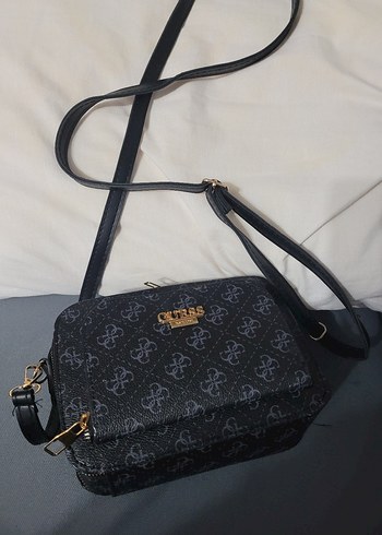 Siyah Desenli Kadın Çapraz Çanta - Görsel 6