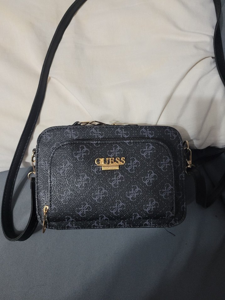 Siyah Desenli Kadın Çapraz Çanta - Görsel 3